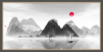 抽象畫彩墨肌理油畫