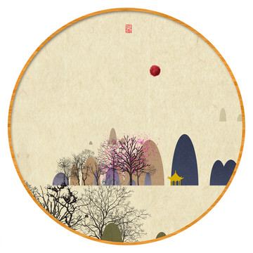 水彩水墨藝術(shù)畫