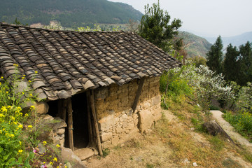 重庆市巫山县曲尺乡土墙瓦房