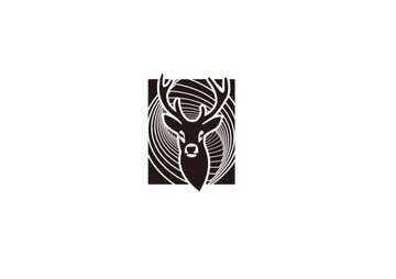 T恤黑白鹿圖案設(shè)計(jì)