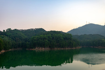 羊台山水库天空