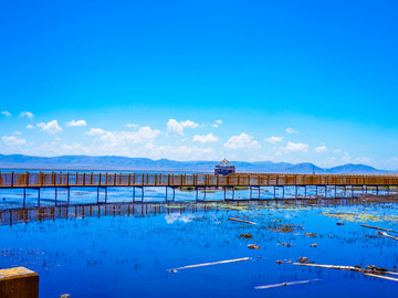 尕海湖风光