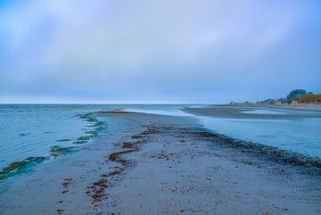 波罗的海海滩的清晨