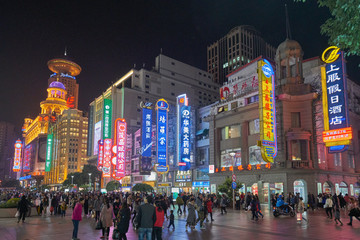 上海南京路夜景