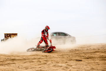 沙漠摩托车越野