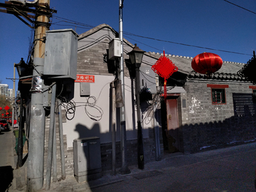 北京胡同红灯笼