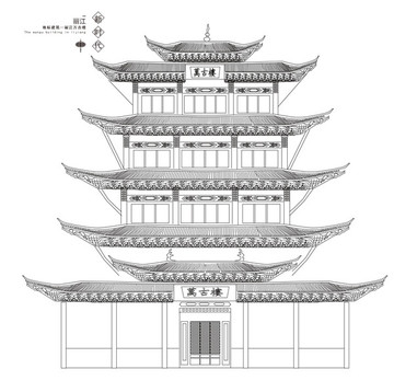 麗江地標建筑麗江萬古樓