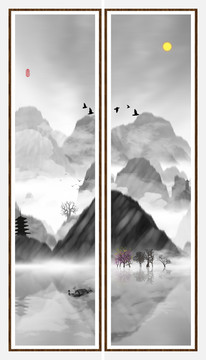 水彩水墨藝術(shù)畫