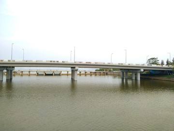 深圳人才公园的公路桥
