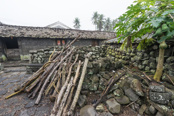 火山石房子