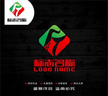 FT字母TF标志科技logo