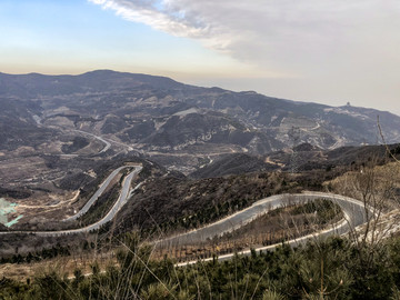 太原天龙山自行车赛道游览