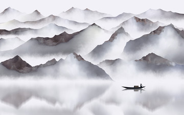 水墨山水畫