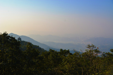 梧桐山远望风景