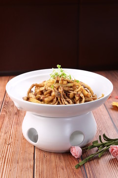 干煸茶樹菇