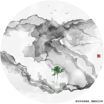 新中式山水裝飾畫