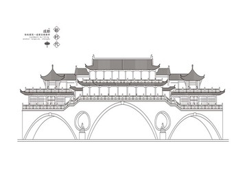 成都地标建筑成都安顺廊桥