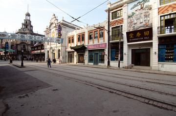 老上海南京路街景