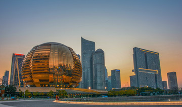 钱江新城夜景杭州夜景