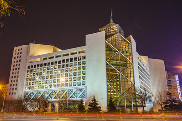 中国银行总行大厦夜景
