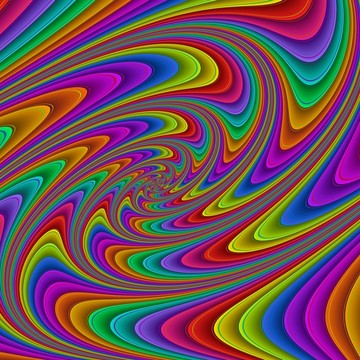 抽象五彩螺旋印花花紋