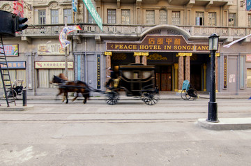 老上海南京路街景