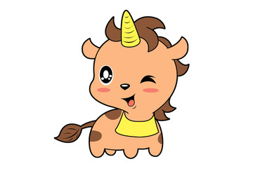 獨(dú)角獸卡通