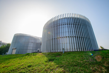 现代展馆建筑外观