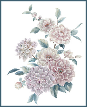 手繪花卉