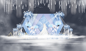 紫色婚禮合影區(qū)
