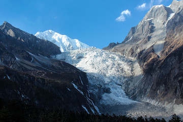 海螺沟雪山