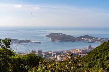 海南三亚榆林湾大东海海景风光