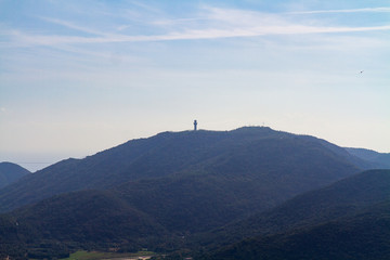 海南三亚灯塔远眺