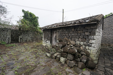火山石房子