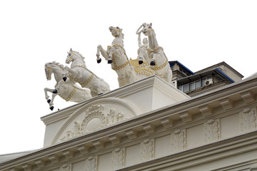 欧式建筑大门雕塑