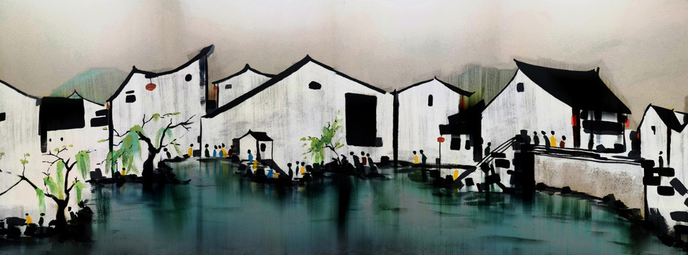 水墨水鄉(xiāng)印象