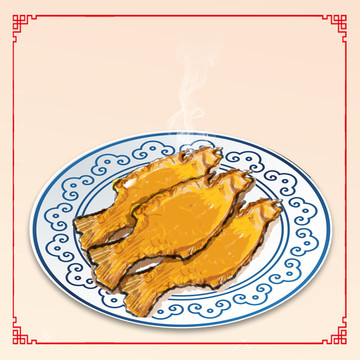 地道大連菜炸偏口魚(yú)