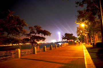 深圳湾绿道夜景