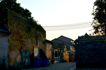 大鹏古城暮色风景