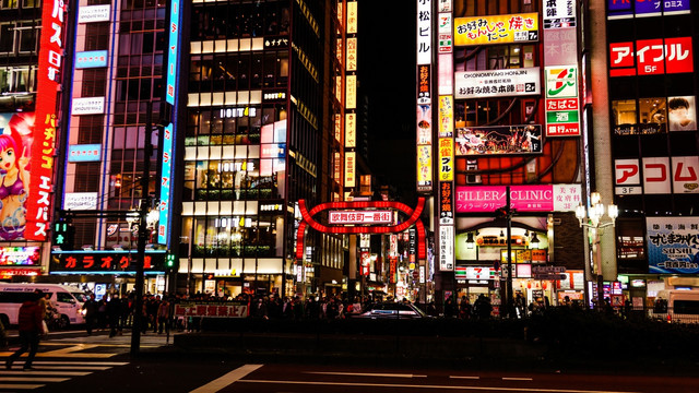 东京新宿夜景