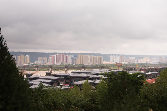 宝鸡城市全景