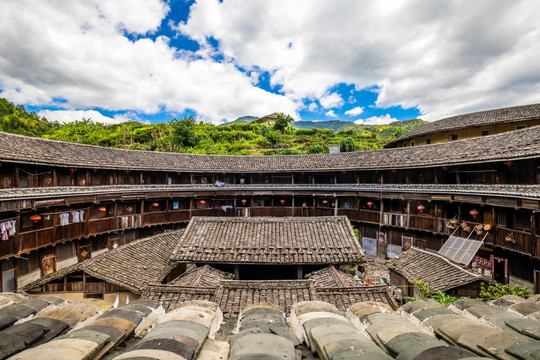 中国福建初溪客家土楼群