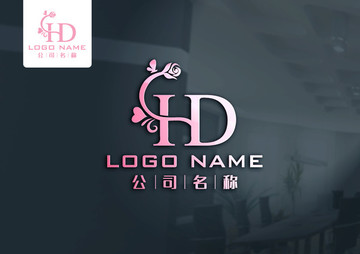 HD花卉logo