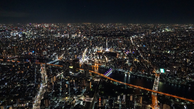 东京鸟瞰夜景