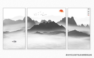 家有富貴客廳裝飾畫晶瓷畫