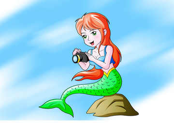 人魚(yú)小姐卡通