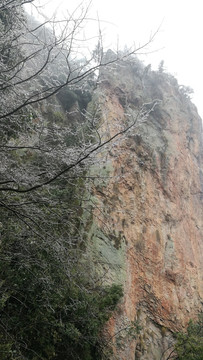 浙江金华浦江仙华山冬景