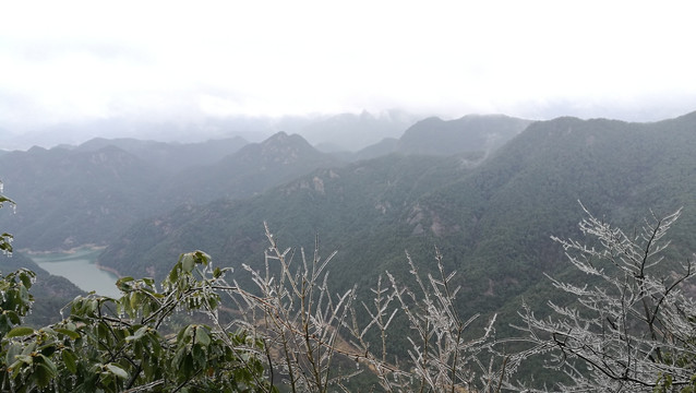 浙江金华浦江仙华山冬景