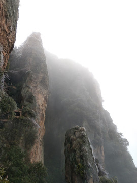 浙江金华仙华山冬景