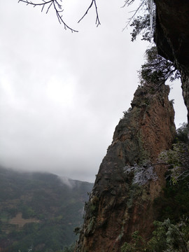 浙江金华仙华山冬景